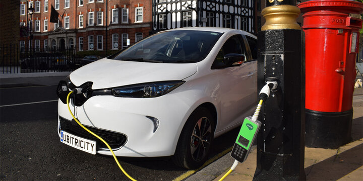 تبدیل تیرهای چراغ برق به شارژر خودروهای برقی در لندن