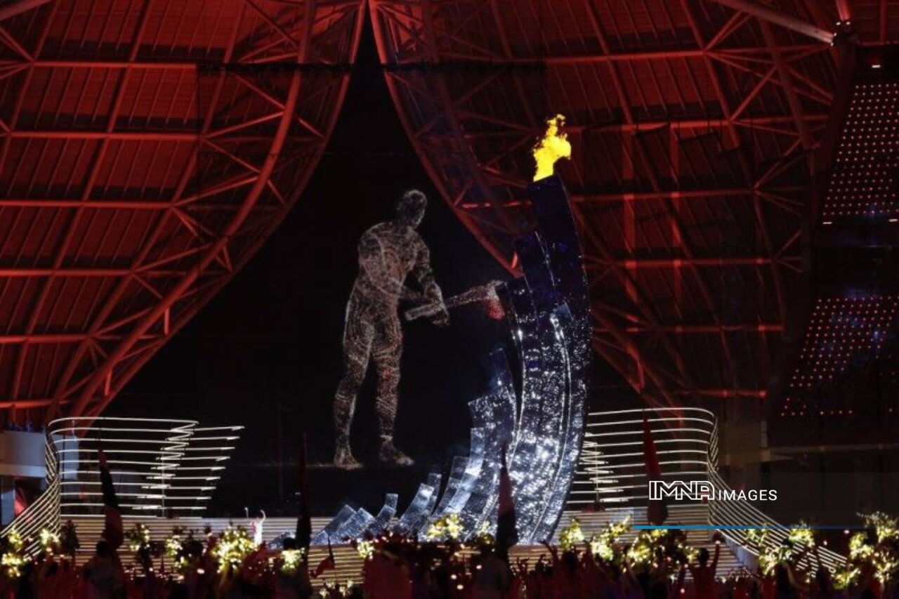 رژه کاروان ایران در بازیهای آسیایی ۲۰۲۳ هانگژو + عکس