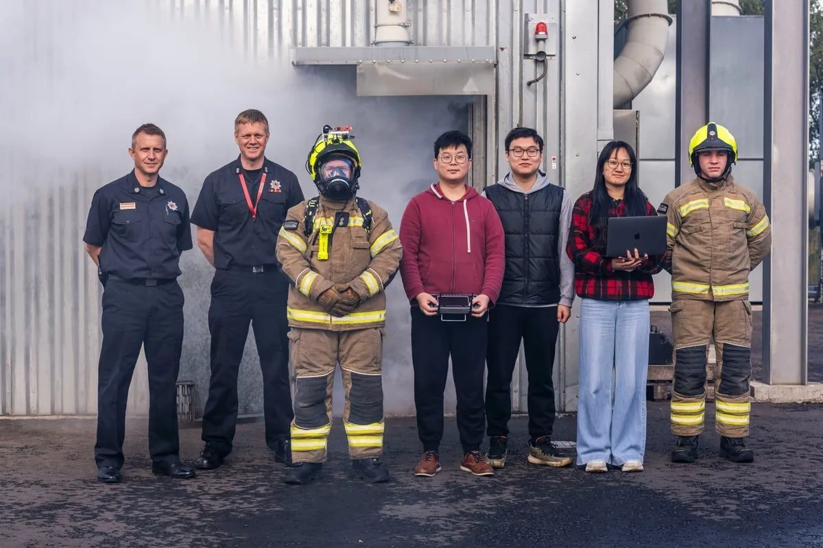 ساخت کلاه آتش نشانی مجهز به هوش مصنوعی