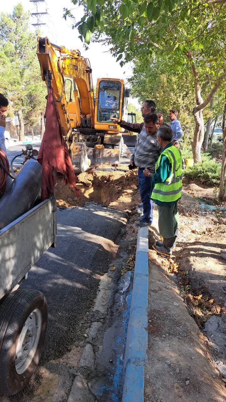 آخرین اخبار شکستگی لوله انتقال آب فضای سبز مقابل بیمارستان الزهرا (س)