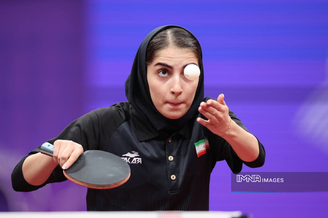 بانوی پینگ‌پنگ‌باز ایران در مسابقات انفرادی حذف شد