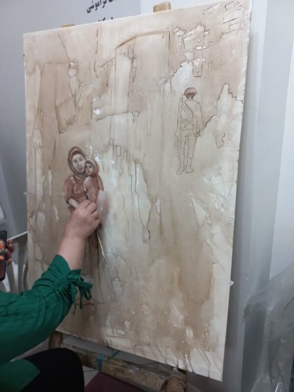 برگزاری ورکشاپ «یک اثر در یادبود دفاع از وطن» در گالری آرین هنر معاصر