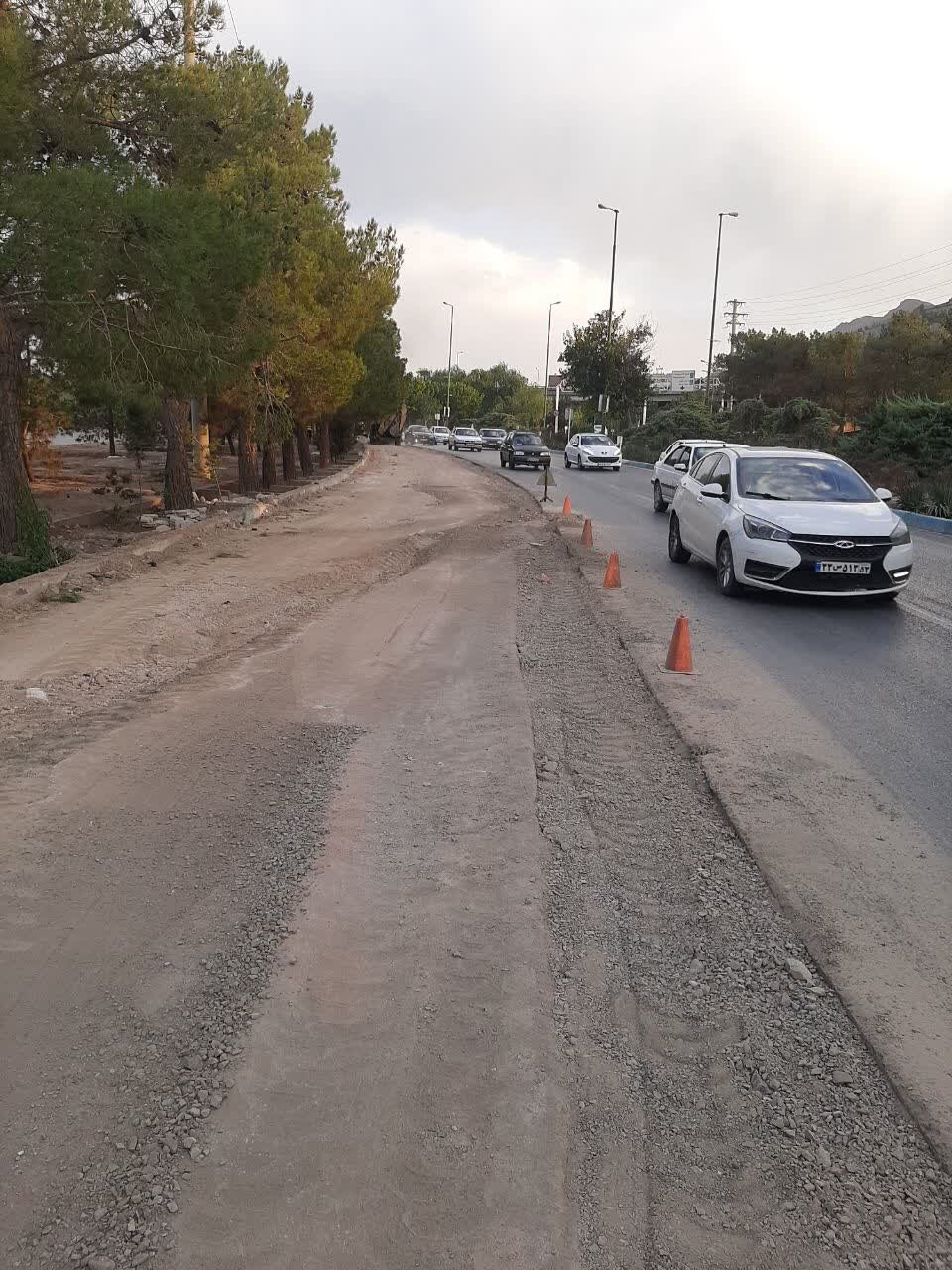 اصلاح هندسی ورودی بلوار شهدای صفه گلوگاه ترافیکی این محدوده را رفع کرد