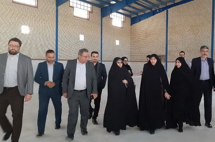 بازدید خزعلی از پروژه سالن ورزشی بانوان شهرک گلستان شیراز