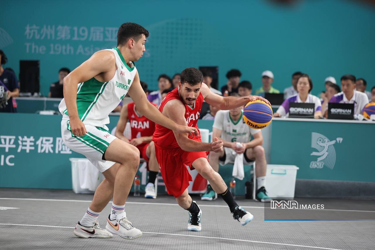 پیروزی بسکتبال سه‌نفره ایران مقابل ترکمنستان با چاشنی صعود