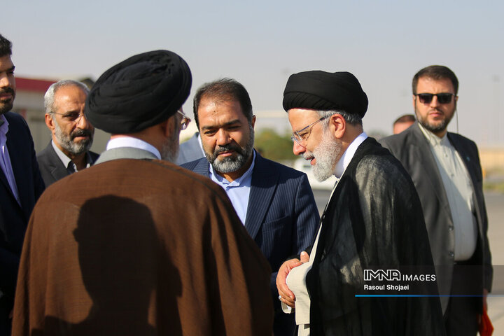 ورود رئیس‌جمهور به اصفهان