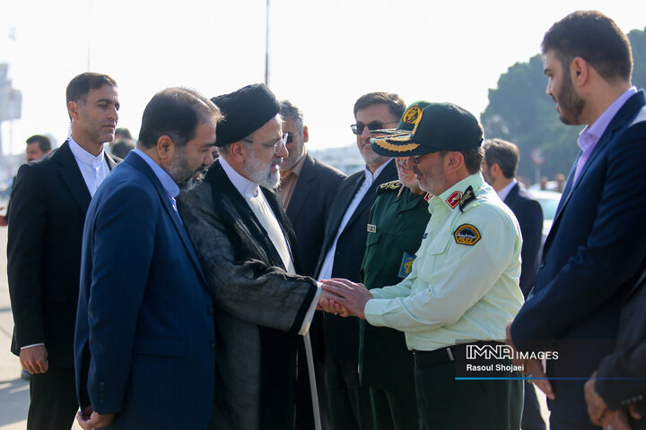 ورود رئیس‌جمهور به اصفهان