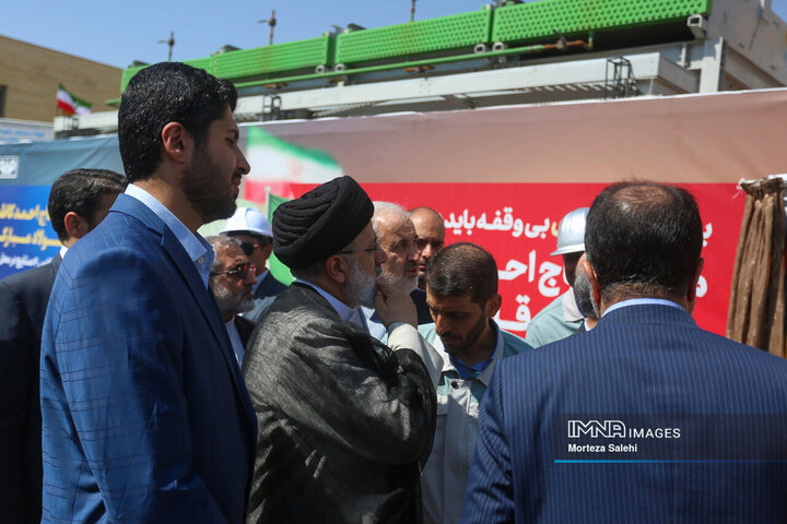 حضور رئیس جمهور در مجتمع فولاد مبارکه اصفهان