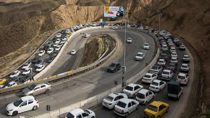 آخرین وضعیت ترافیک در جاده‌های البرز/ توقف در حاشیه رودخانه‌ها ممنوع
