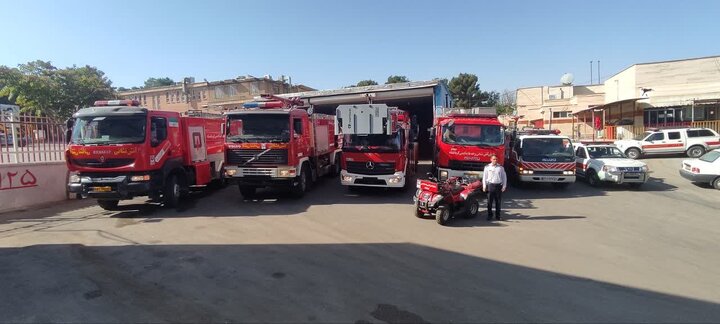 نجات جان ۵۶۳ شهروند به همت آتش‌نشانان کرمانشاهی