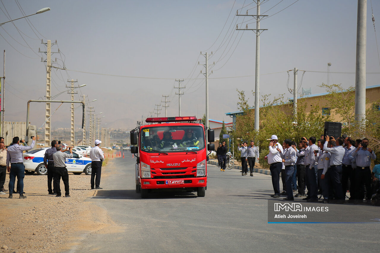 مانور امدادی شهرکهای صنعتی استان اصفهان برگزار شد