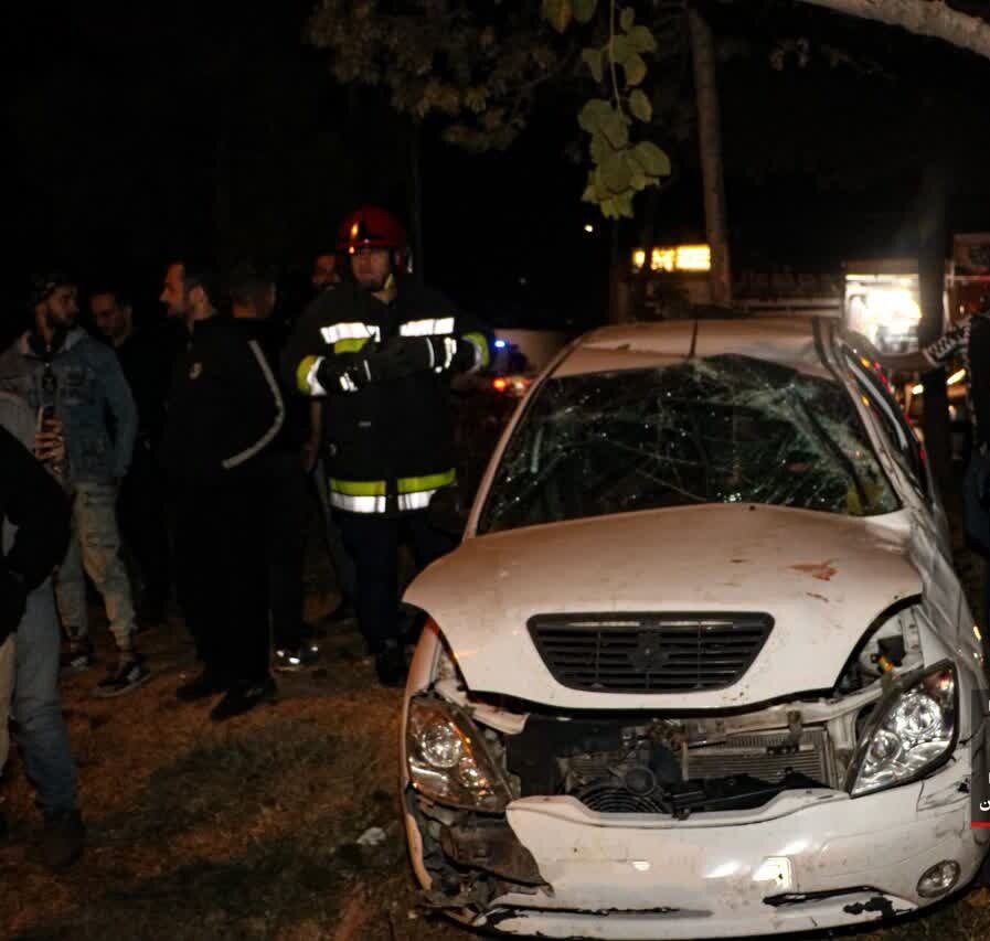 وقوع حریق در زیرزمین یک منزل مسکونی / برخورد تیبا با درختان حاشیه بلوار کاوه