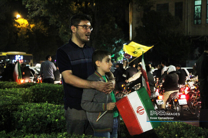 جشن پیروزی جبهه مقاومت در تبریز