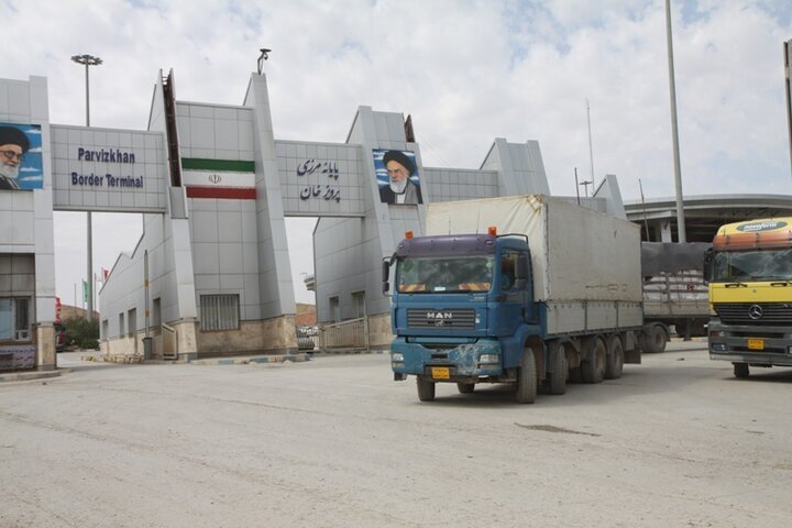 صادرات ۲۸۳ هزار تن محصولات کشاورزی از مرز مهران به عراق