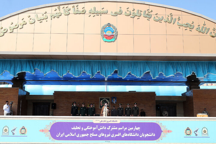 مراسم مشترک دانش‌آموختگی دانشجویان دانشگاه‌های نیروهای مسلح در دانشگاه امام علی‌(ع) با