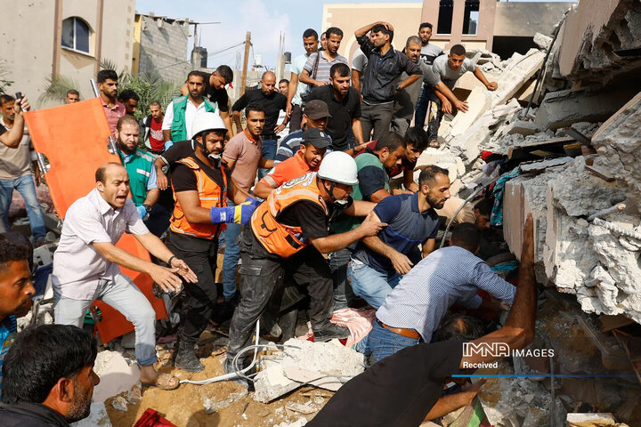 ویرانی گسترده در نوار غزه + عکس و فیلم