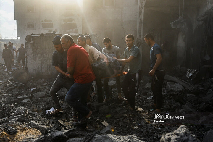 ویرانی های حمله به غزه