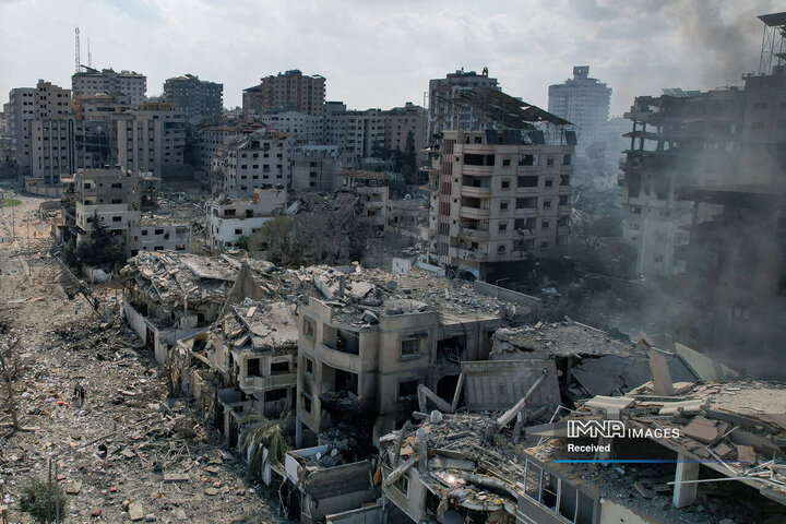 ویرانی های حمله به غزه