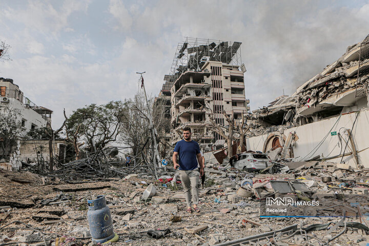 ویرانی های حمله به غزه