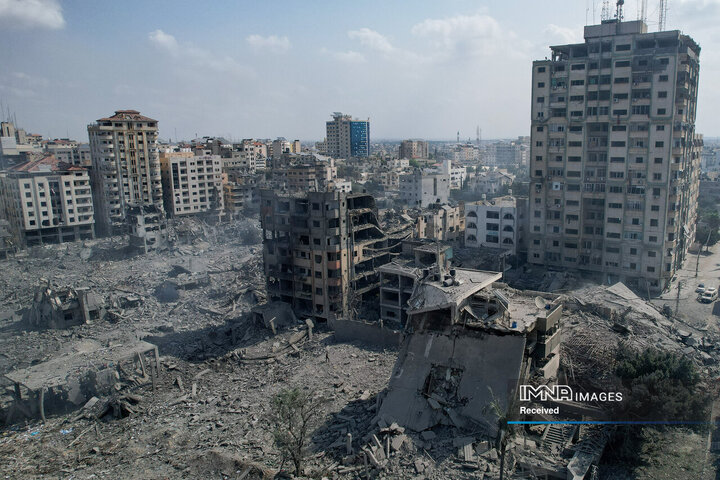 ویرانی های حمله به غزه