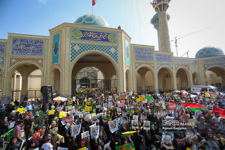 خروش مردم اصفهان در حمایت از مردم فلسطین