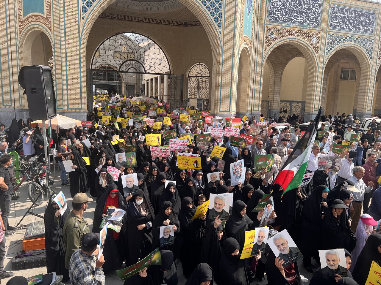راهپیمایی مردم اصفهان علیه جنایات رژیم صهیونیستی