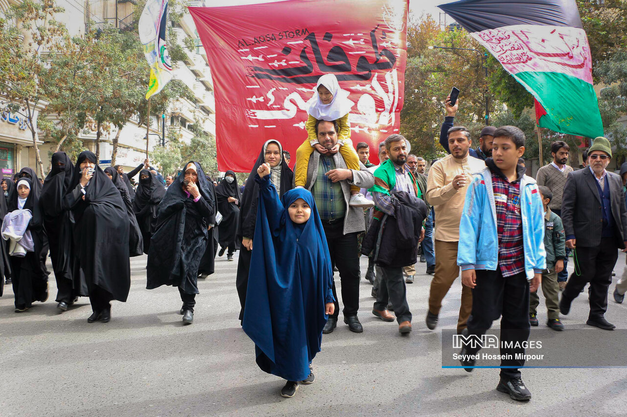 راهپیمائی مردم مشهد در حمایت از مردم مظلوم فلسطین