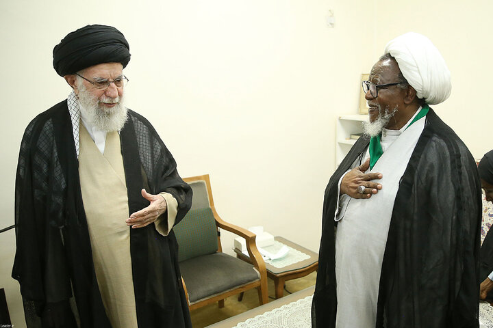 دیدار شیخ ابراهیم زکزاکی رهبر جنبش اسلامی نیجریه با رهبر انقلاب