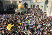 اجتماع اعتراضی مردم مشهد در حرم امام رضا(ع)
