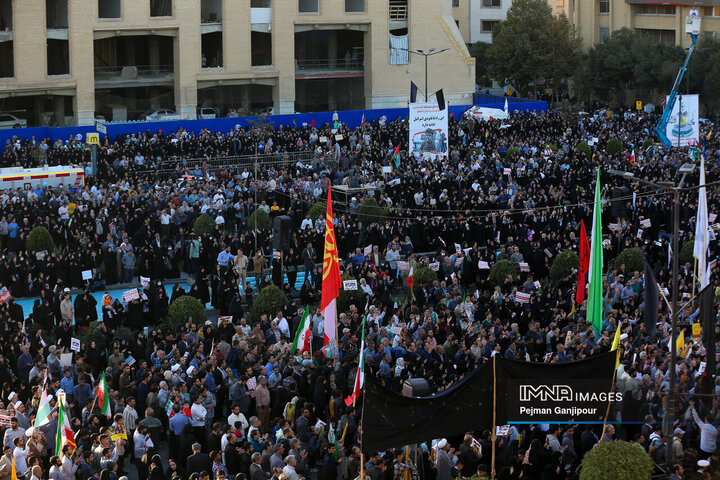 خیزش مردم اصفهان علیه جنایت رژیم کودک‌کش صهیونیستی
