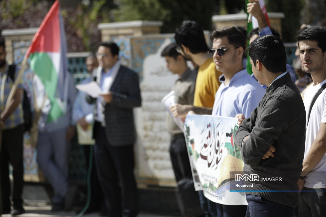 حضور خودجوش جامعه نخبگانی برای حمایت از مردم مظلوم غزه