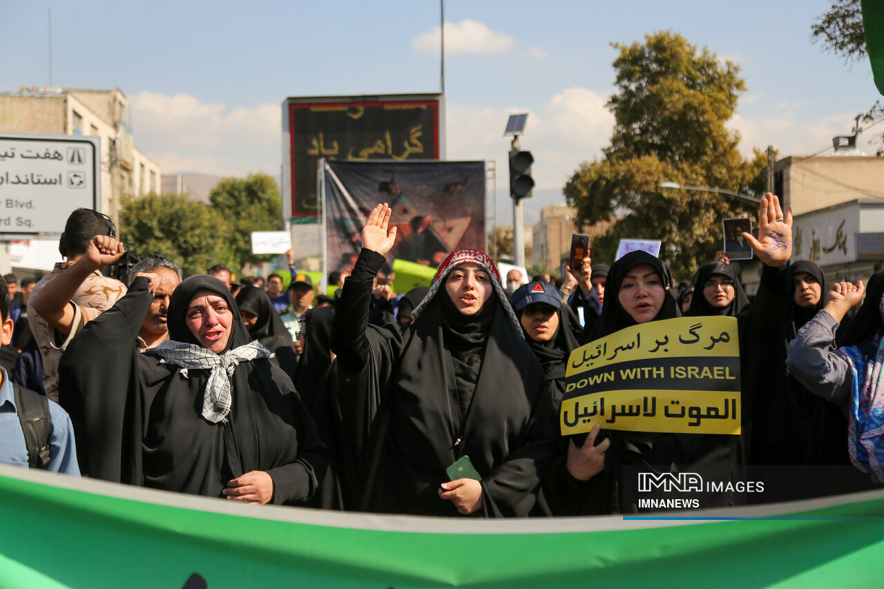 راهپیمایی مردم البرز در محکومیت جنایات رژیم صهیونیستی