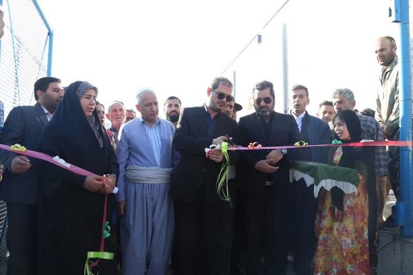 بیست و چهارمین زمین چمن مصنوعی در کردستان افتتاح شد