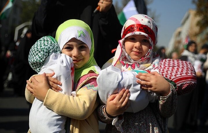 حماسه مردم تهران در حمایت از کودکان غزه