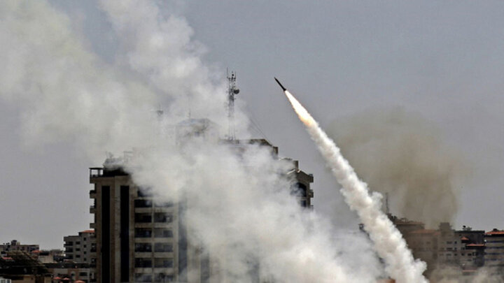 حملات راکتی مقاومت فلسطین علیه شهرک‌های صهیونیستی + فیلم