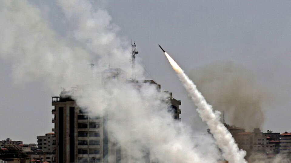 حملات راکتی مقاومت فلسطین علیه شهرک‌های صهیونیستی + فیلم