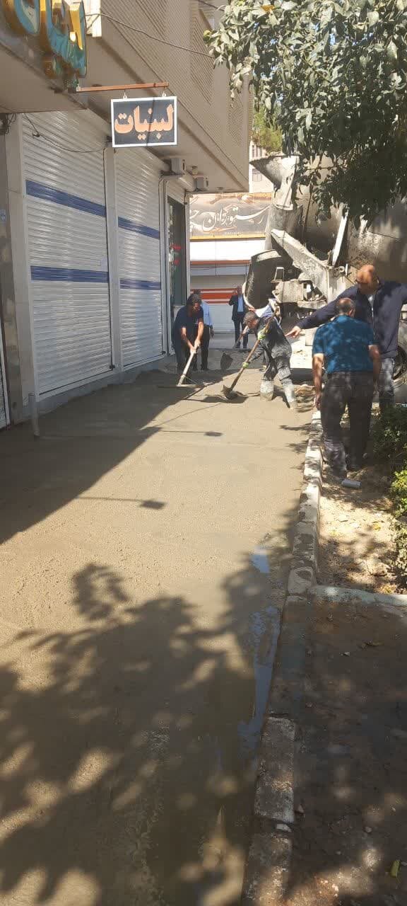 پیادهروسازی خیابان نگارستان در منطقه ۱۲ اصفهان آغاز شد