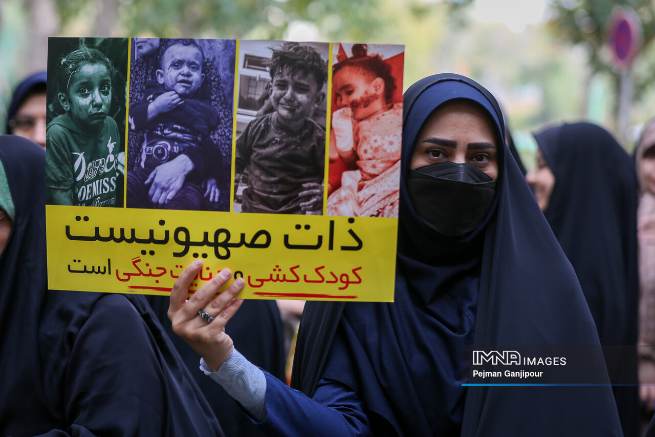 مردم بجنورد در محکومیت نسل‌کشی رژیم صهیونیستی تجمع می‌کنند