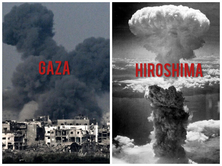 ۱۸ هزار تن بمب در غزه؛ قدرت تخریبی ۱.۵ برابر بیشتر از بمب اتم