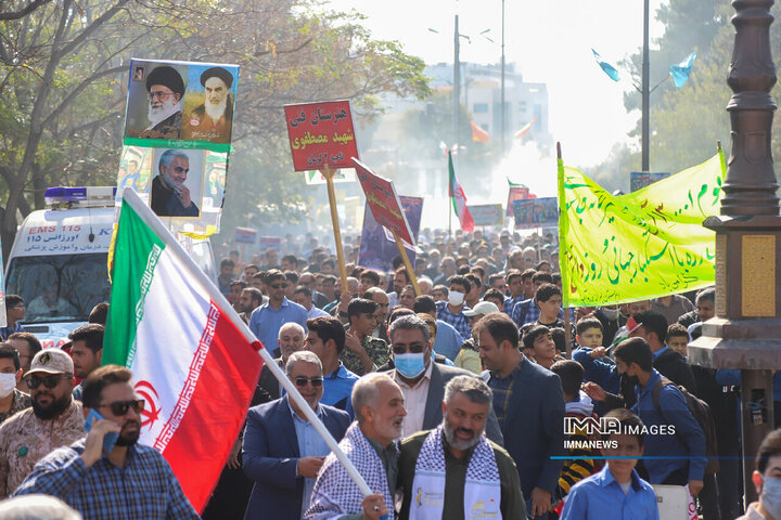 راهپیمایی سیزدهم آبان و روز دانش‌آموز در کرمان پایتخت مقاومت جهان اسلام