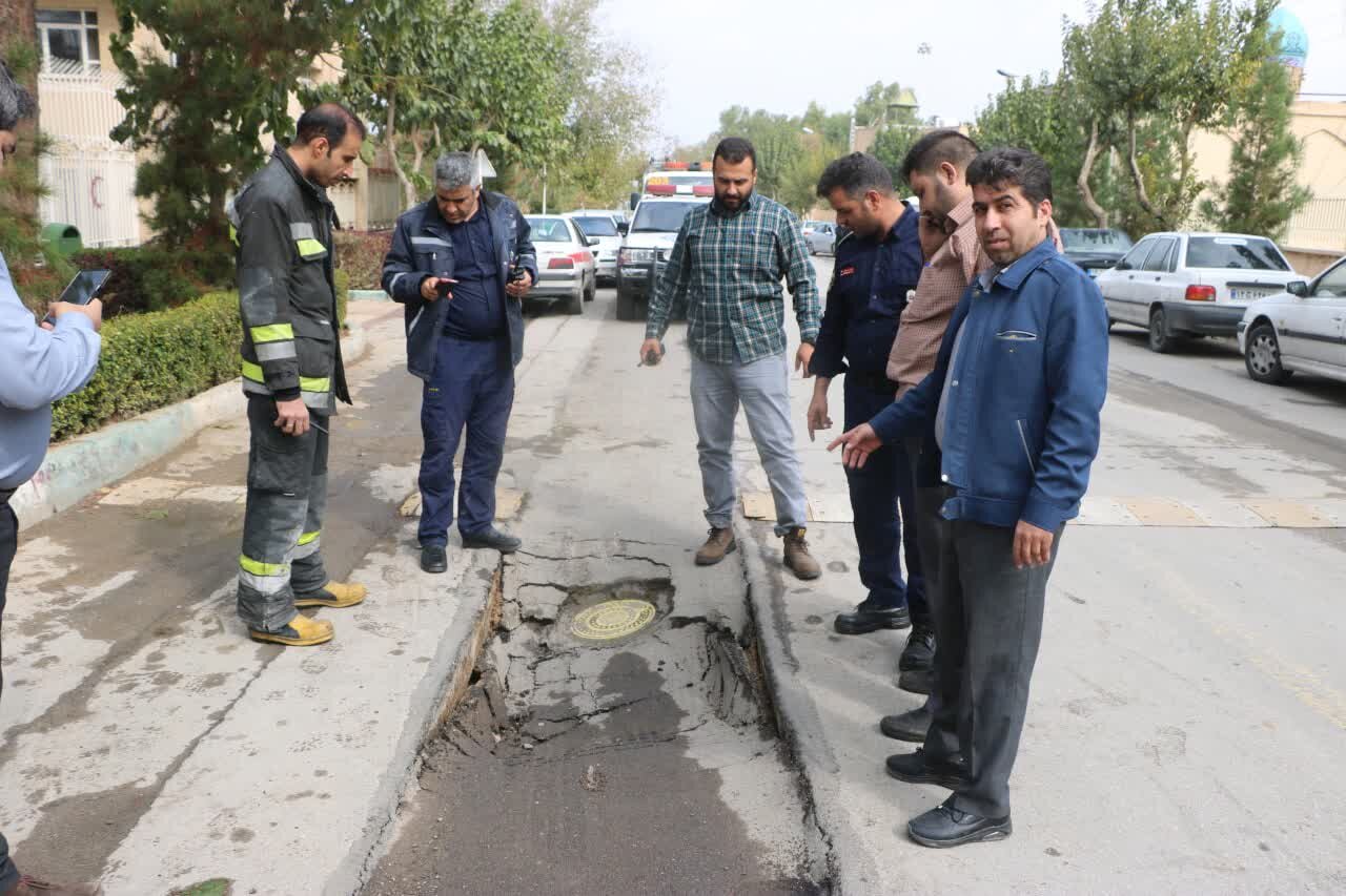 فرونشست در خیابان آیتالله خوانساری / حریق در انبار سیلندرهای گاز مایع