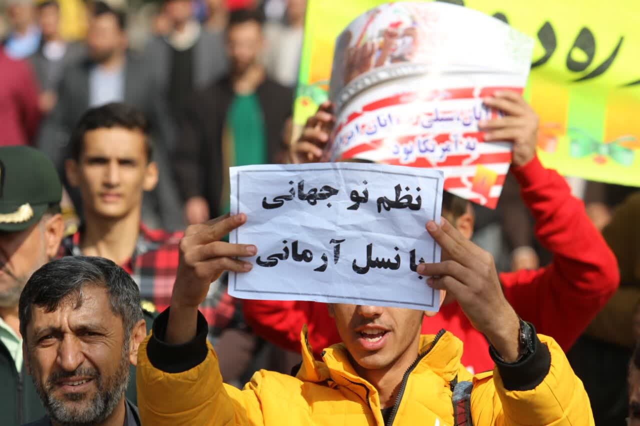 خروش مردم یاسوج در روز ۱۳ آبان + تصاویر و فیلم