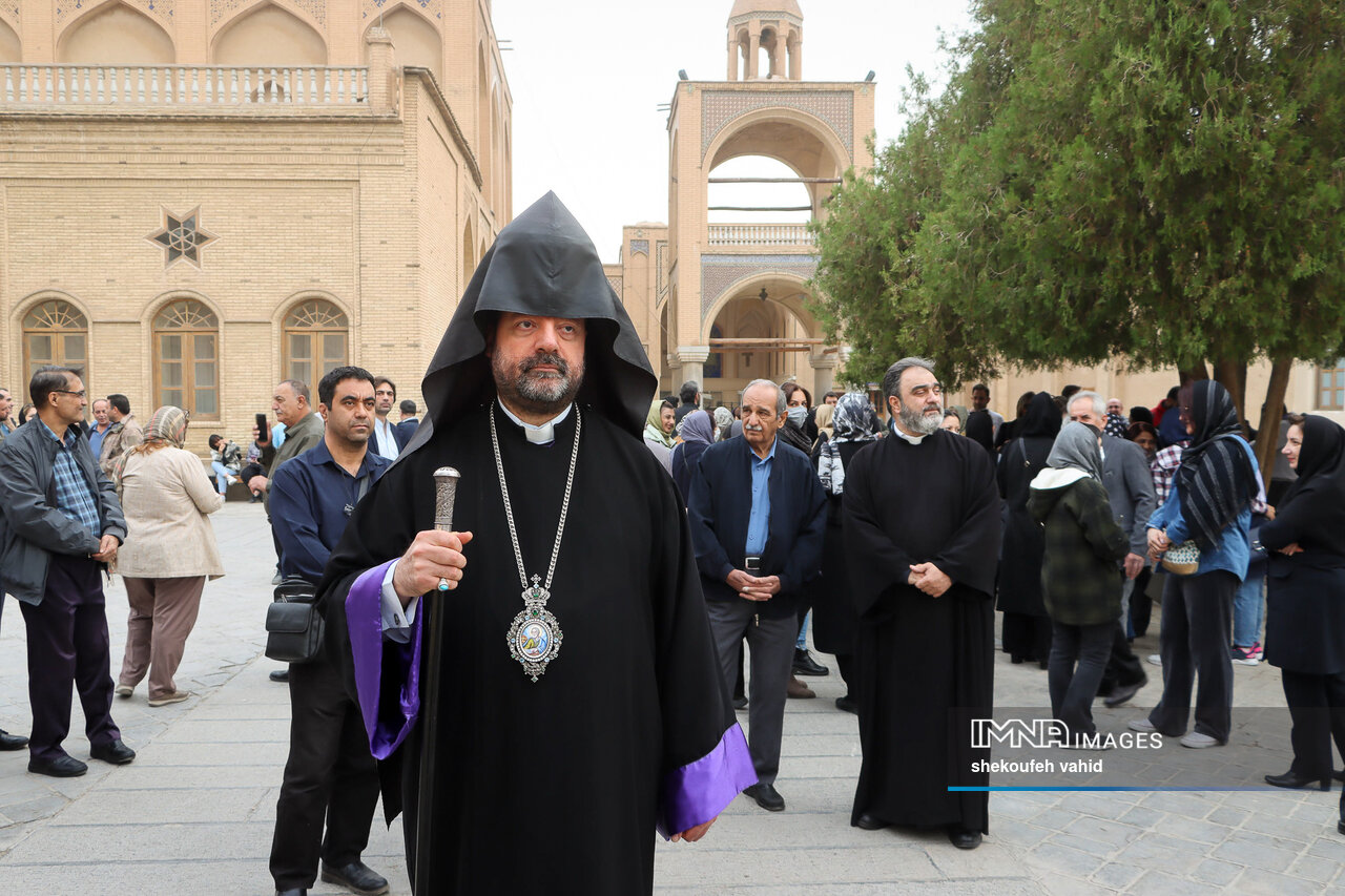 تجمع ارامنه اصفهان در حمایت از مردم غزه + فیلم