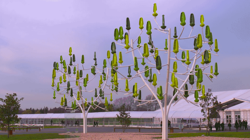درختان بادی، راهکار تامین انرژی تجدیدپذیر در فضاهای عمومی