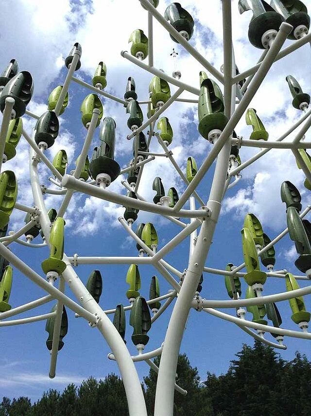 درختان بادی، راهکار تامین انرژی تجدیدپذیر در فضاهای عمومی