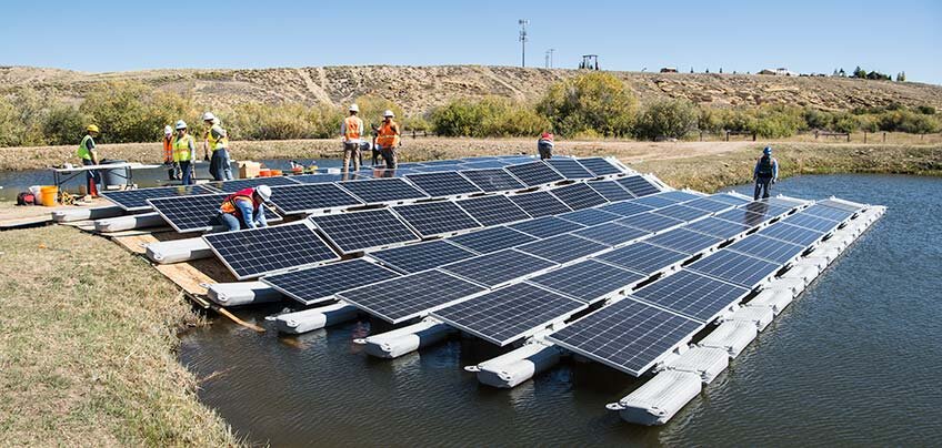 انقلاب پنل‌های خورشیدی شناور بر منابع ذخیره آب