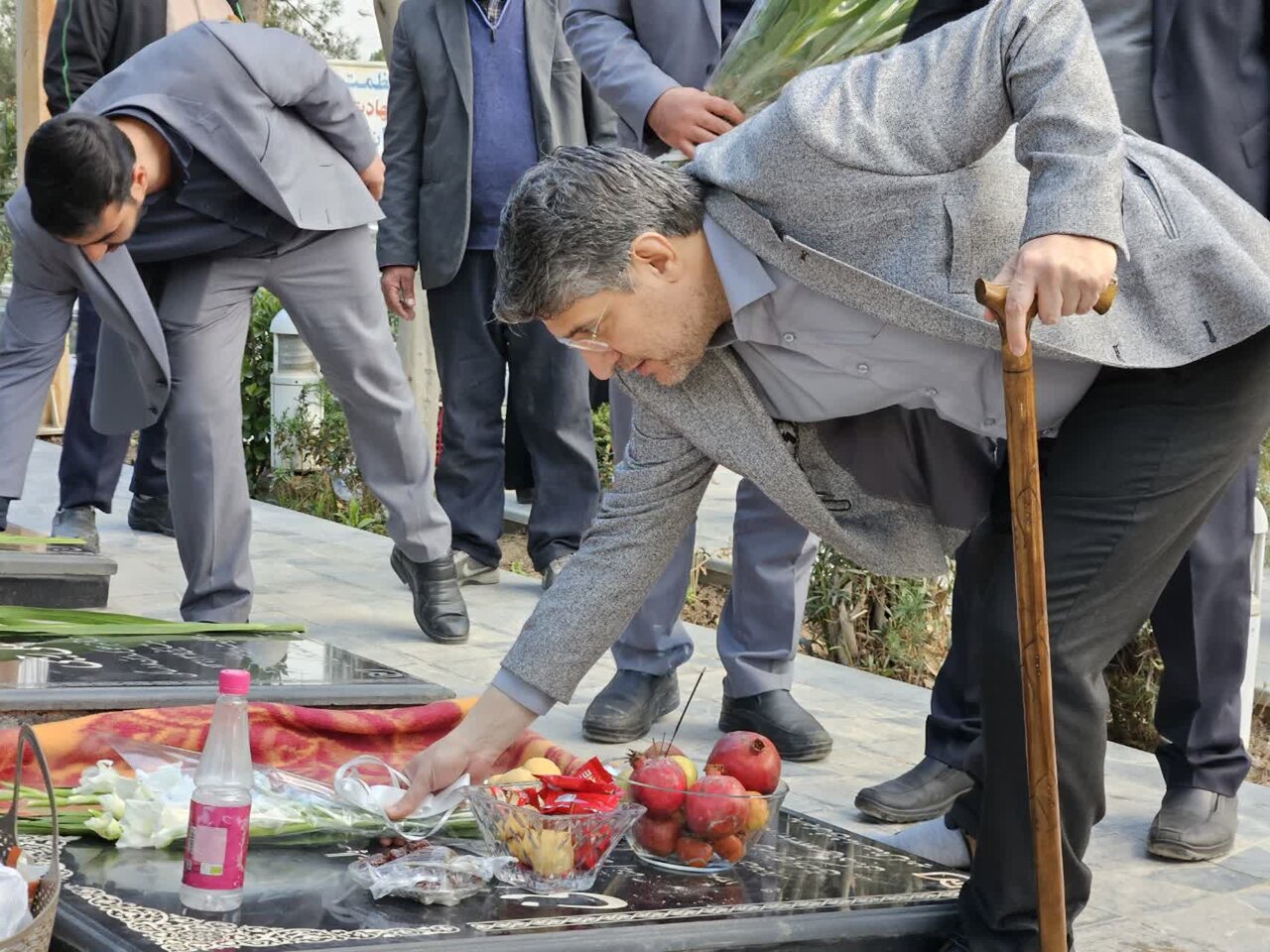 آئین غبار روبی ۲۵ شهید عملیات محرم منطقه ۲ اصفهان برگزار شد