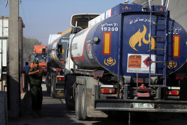 مجوز ورود روزانه ۲ تانکر سوخت به نوار غزه