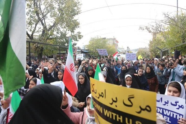 راهپیمایی کوبنده مردم قزوین در محکومیت جنایات اسرائیل