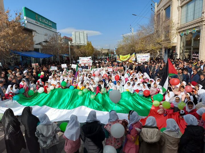 اجتماع عظیم مردمی استان اردبیل در حمایت از مردم مظلوم غزه + تصاویر